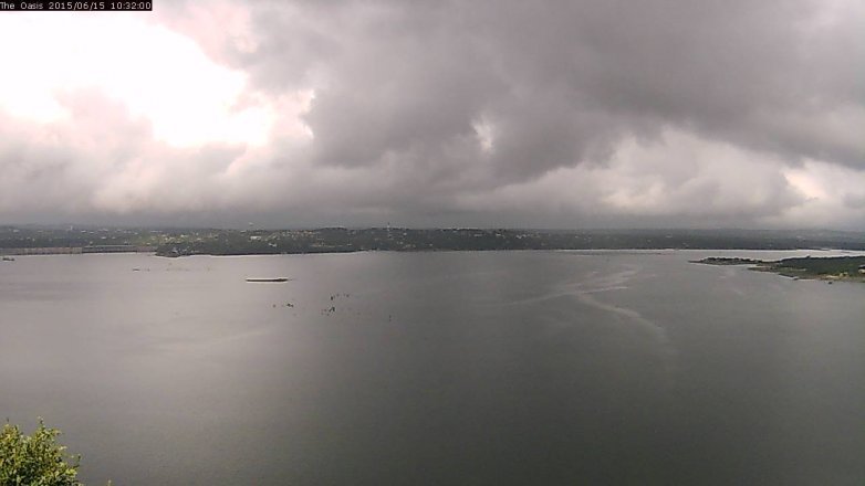 Lake Travis webcam, June 15, 2015 9:40 AM CT