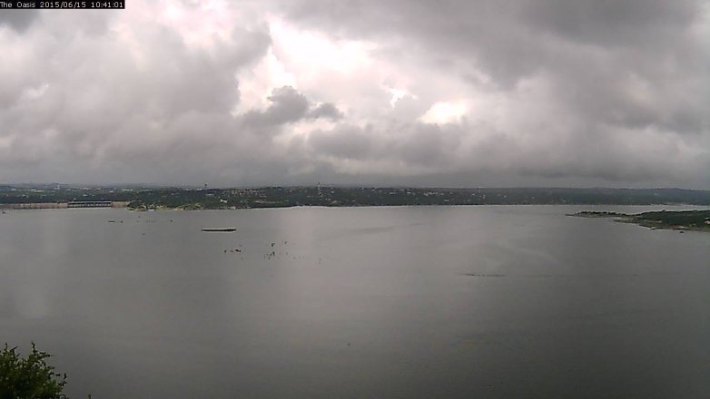 Lake Travis webcam, June 15, 2015 9:50 AM CT