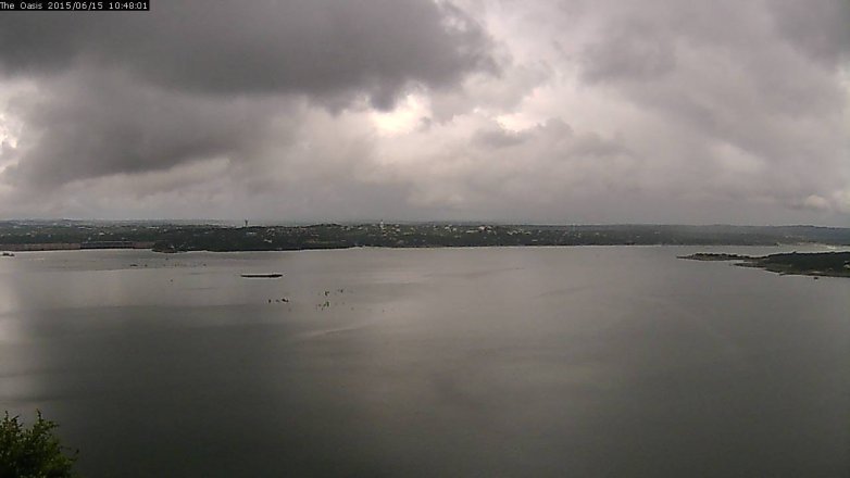 Lake Travis webcam, June 15, 2015 9:55 AM CT