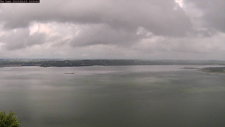 Lake Travis webcam, June 15, 2015 10:00 AM CT