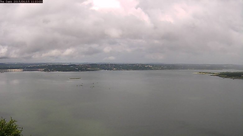 Lake Travis webcam, June 15, 2015 10:10 AM CT