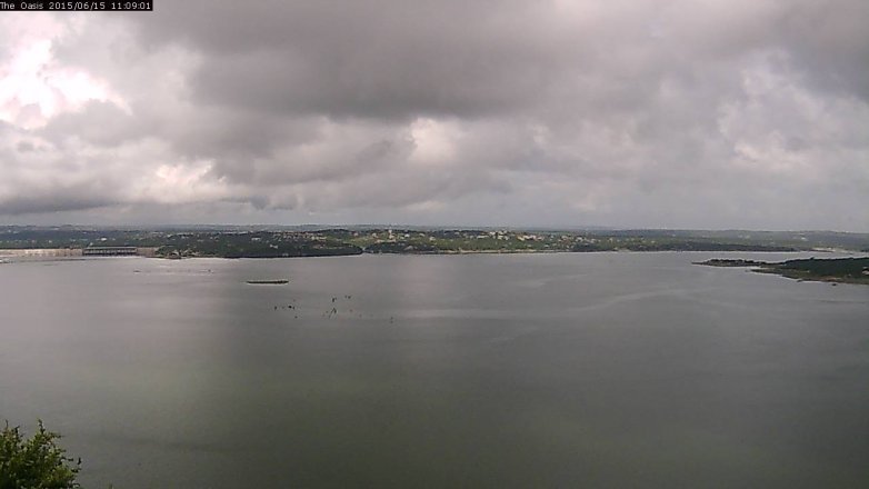 Lake Travis webcam, June 15, 2015 10:15 AM CT