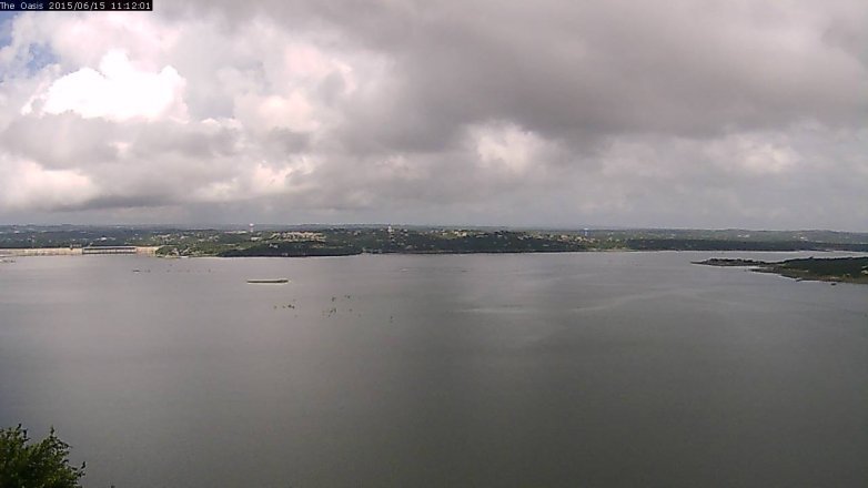 Lake Travis webcam, June 15, 2015 10:20 AM CT