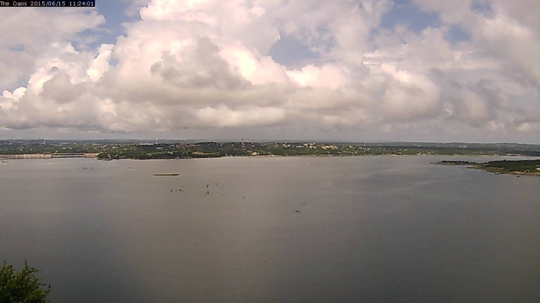 Lake Travis webcam, June 15, 2015 10:30 AM CT