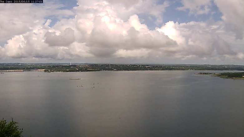 Lake Travis webcam, June 15, 2015 10:35 AM CT