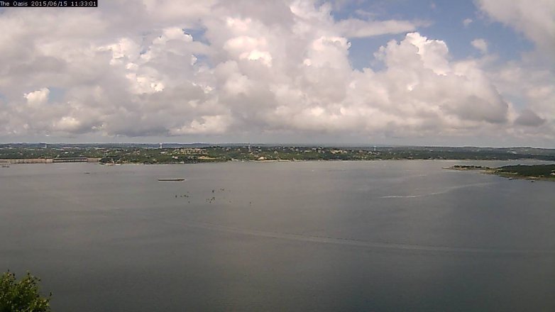 Lake Travis webcam, June 15, 2015 10:40 AM CT