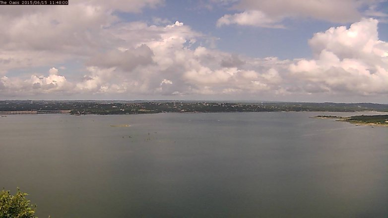 Lake Travis webcam, June 15, 2015 10:55 AM CT