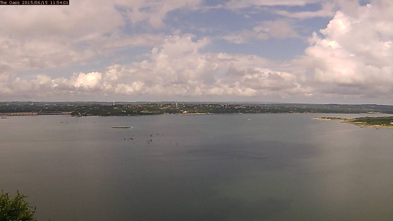 Lake Travis webcam, June 15, 2015 11:00 AM CT
