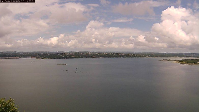 Lake Travis webcam, June 15, 2015 11:05 AM CT