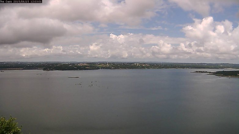 Lake Travis webcam, June 15, 2015 11:10 AM CT