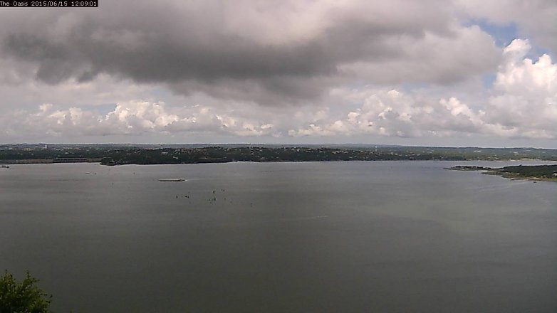 Lake Travis webcam, June 15, 2015 11:15 AM CT