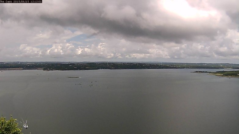 Lake Travis webcam, June 15, 2015 11:20 AM CT