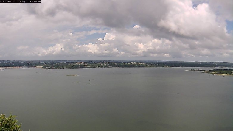 Lake Travis webcam, June 15, 2015 11:25 AM CT