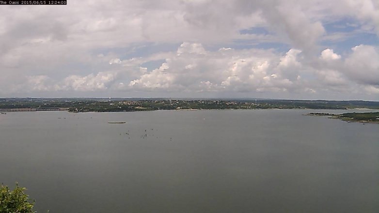 Lake Travis webcam, June 15, 2015 11:30 AM CT