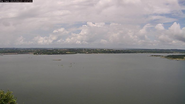 Lake Travis webcam, June 15, 2015 11:35 AM CT