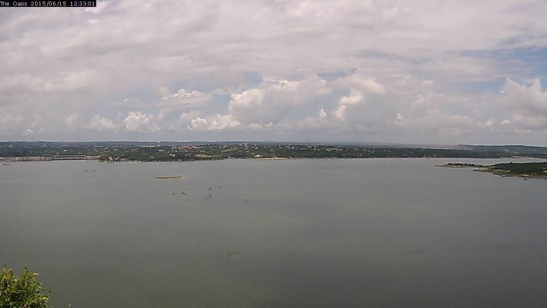 Lake Travis webcam, June 15, 2015 11:40 AM CT