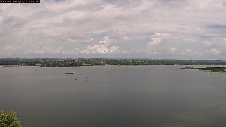Lake Travis webcam, June 15, 2015 11:45 AM CT