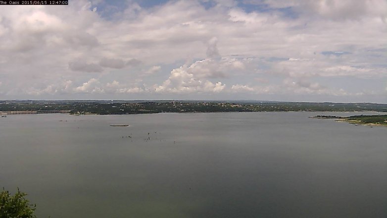 Lake Travis webcam, June 15, 2015 11:55 AM CT