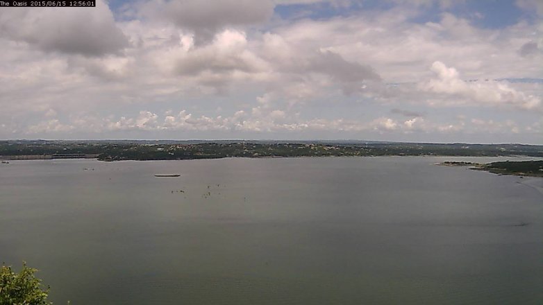 Lake Travis webcam, June 15, 2015 12:05 PM CT