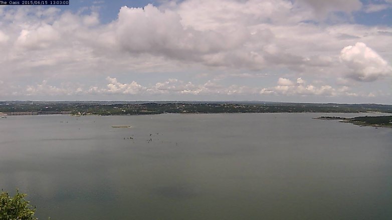 Lake Travis webcam, June 15, 2015 12:10 PM CT