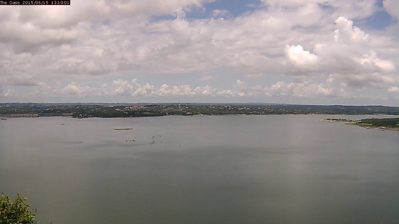 Lake Travis webcam, June 15, 2015 12:15 PM CT