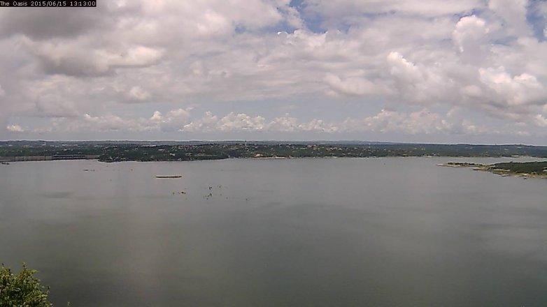 Lake Travis webcam, June 15, 2015 12:20 PM CT
