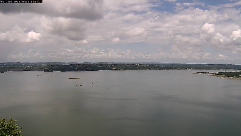 Lake Travis webcam, June 15, 2015 12:25 PM CT