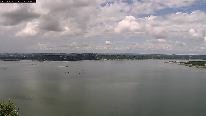 Lake Travis webcam, June 15, 2015 12:35 PM CT