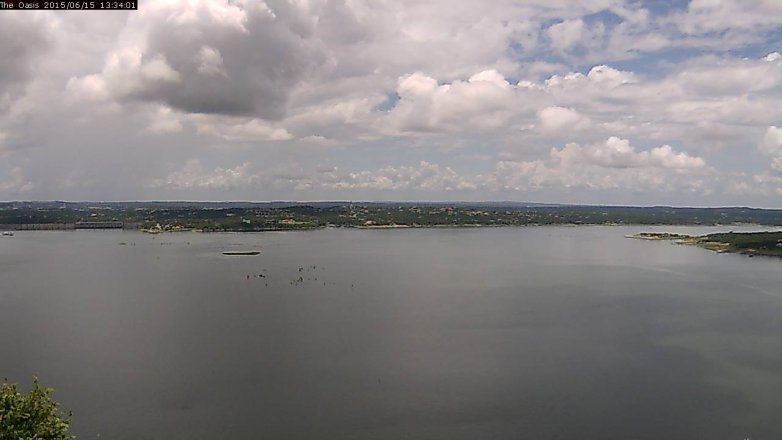 Lake Travis webcam, June 15, 2015 12:40 PM CT