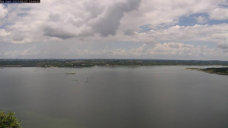 Lake Travis webcam, June 15, 2015 12:55 PM CT