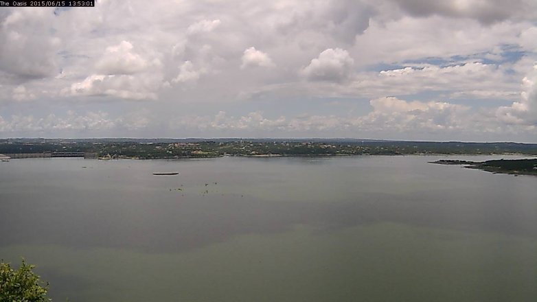 Lake Travis webcam, June 15, 2015 1:00 PM CT