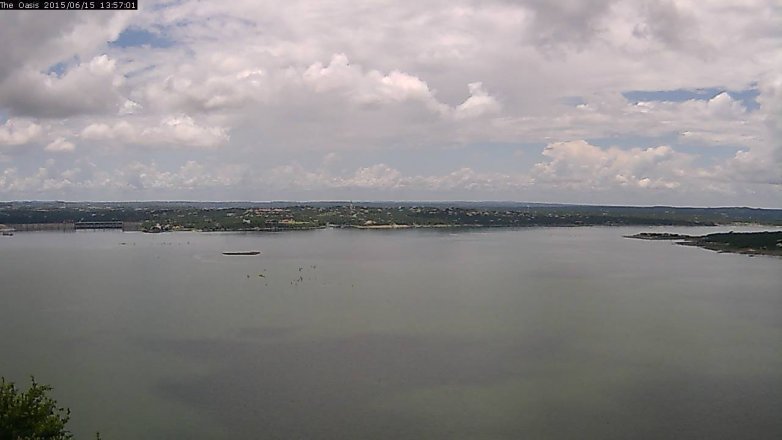 Lake Travis webcam, June 15, 2015 1:05 PM CT