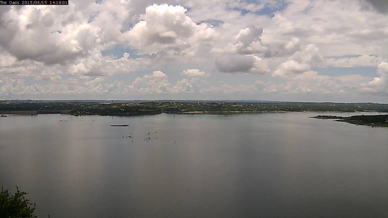 Lake Travis webcam, June 15, 2015 1:25 PM CT