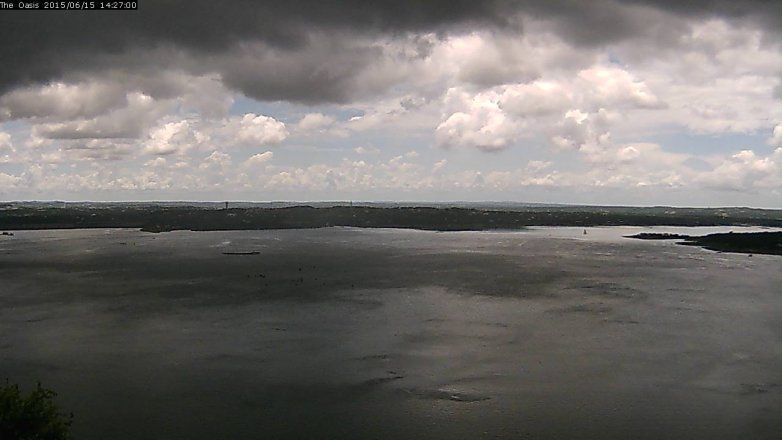 Lake Travis webcam, June 15, 2015 1:35 PM CT