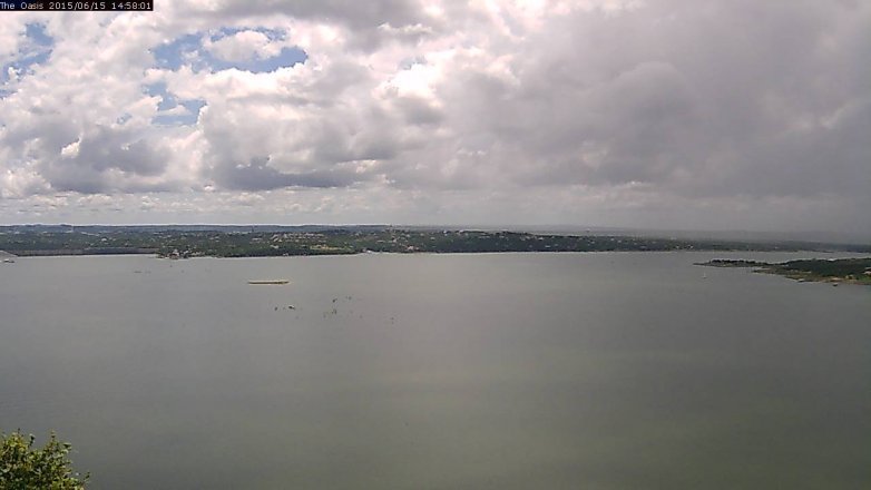 Lake Travis webcam, June 15, 2015 2:05 PM CT