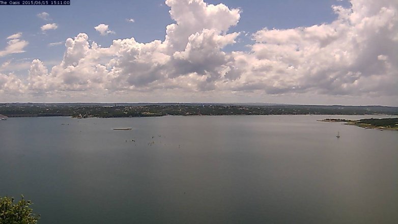 Lake Travis webcam, June 15, 2015 2:20 PM CT