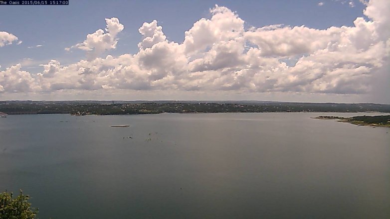 Lake Travis webcam, June 15, 2015 2:25 PM CT