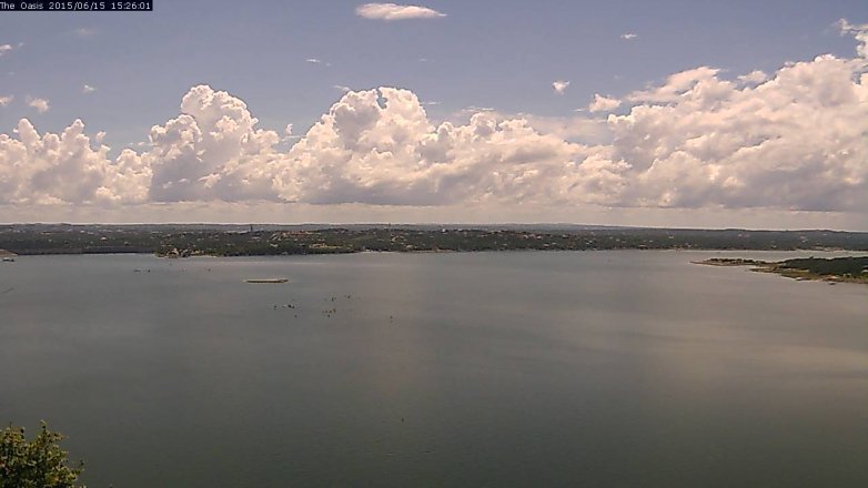 Lake Travis webcam, June 15, 2015 2:30 PM CT