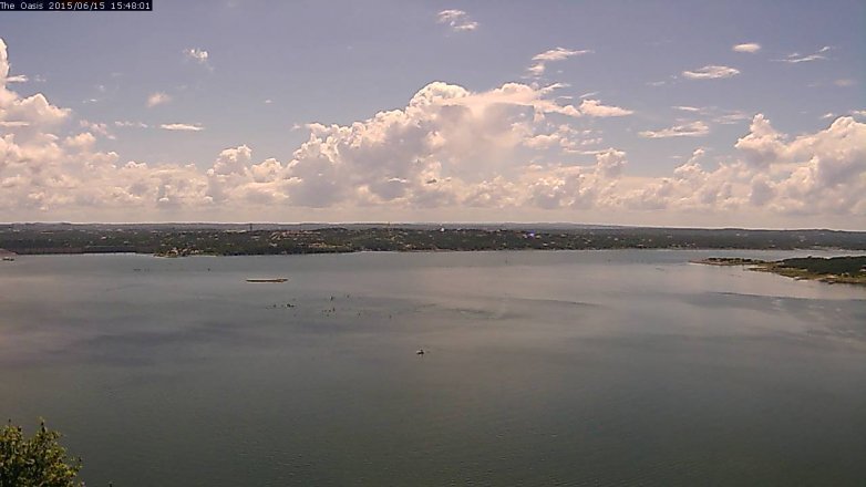 Lake Travis webcam, June 15, 2015 2:55 PM CT
