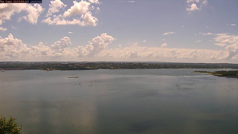 Lake Travis webcam, June 15, 2015 3:10 PM CT