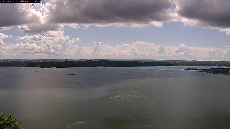 Lake Travis webcam, June 15, 2015 3:25 PM CT