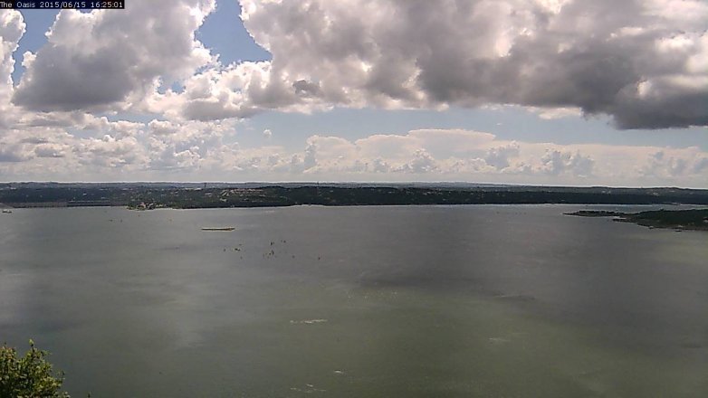 Lake Travis webcam, June 15, 2015 3:30 PM CT