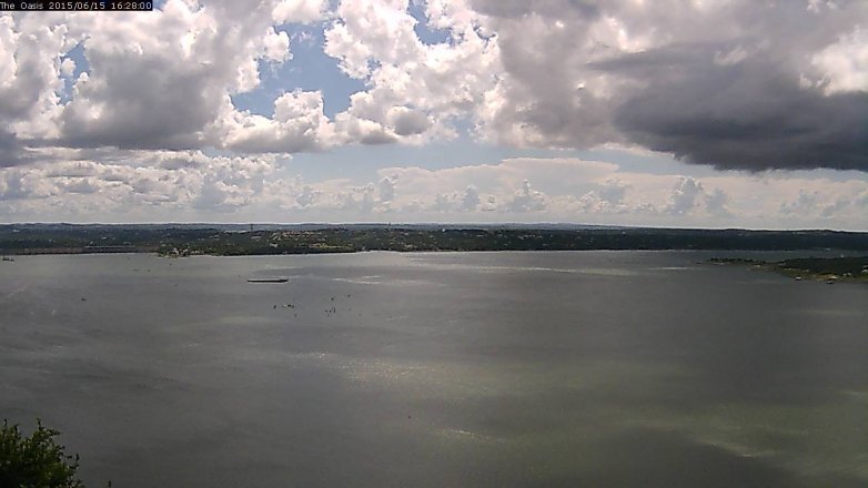Lake Travis webcam, June 15, 2015 3:35 PM CT