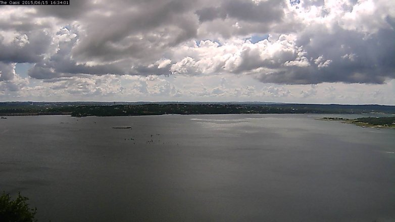 Lake Travis webcam, June 15, 2015 3:40 PM CT