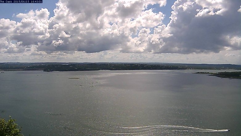 Lake Travis webcam, June 15, 2015 3:50 PM CT