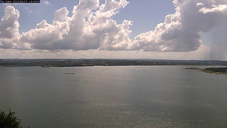Lake Travis webcam, June 15, 2015 3:55 PM CT