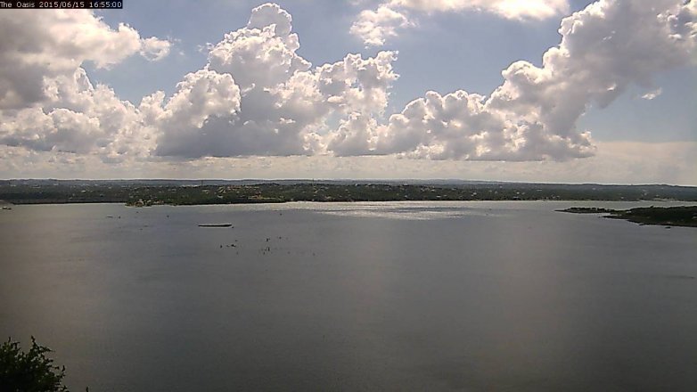 Lake Travis webcam, June 15, 2015 4:00 PM CT
