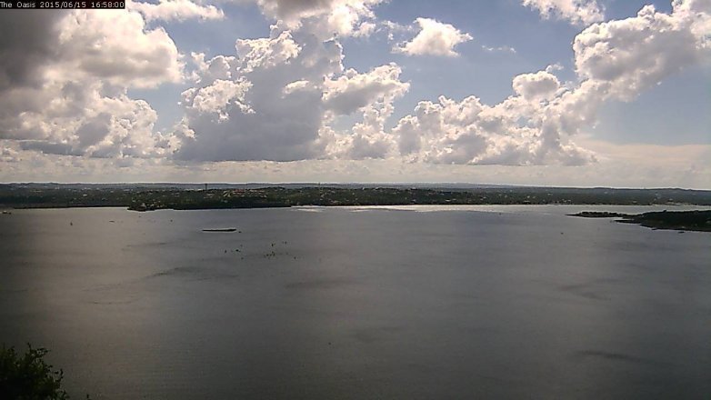 Lake Travis webcam, June 15, 2015 4:05 PM CT