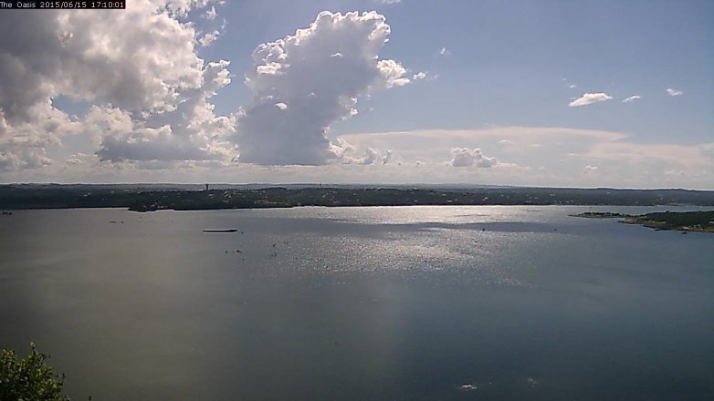 Lake Travis webcam, June 15, 2015 4:15 PM CT