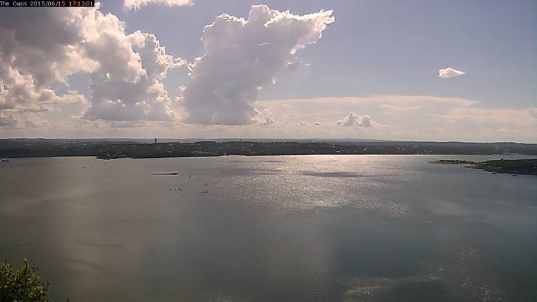 Lake Travis webcam, June 15, 2015 4:20 PM CT